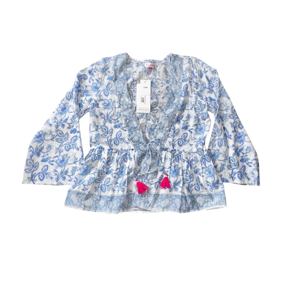 NWT Salrosa Piccola Cover Up Top in Sky Petal. Sz Medium.